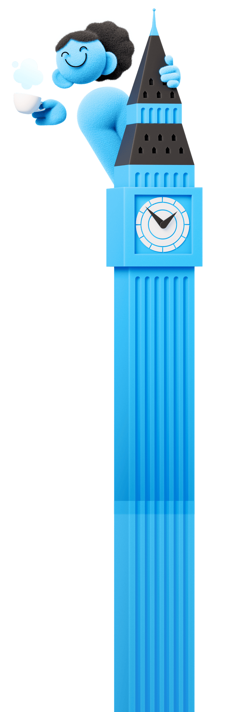 Ілюстрація: персонаж Skysmart і годинникова вежа Біг-Бен